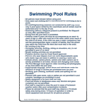 Las Vegas Swimming Pool Rules Sign NHE-50789-Las Vegas