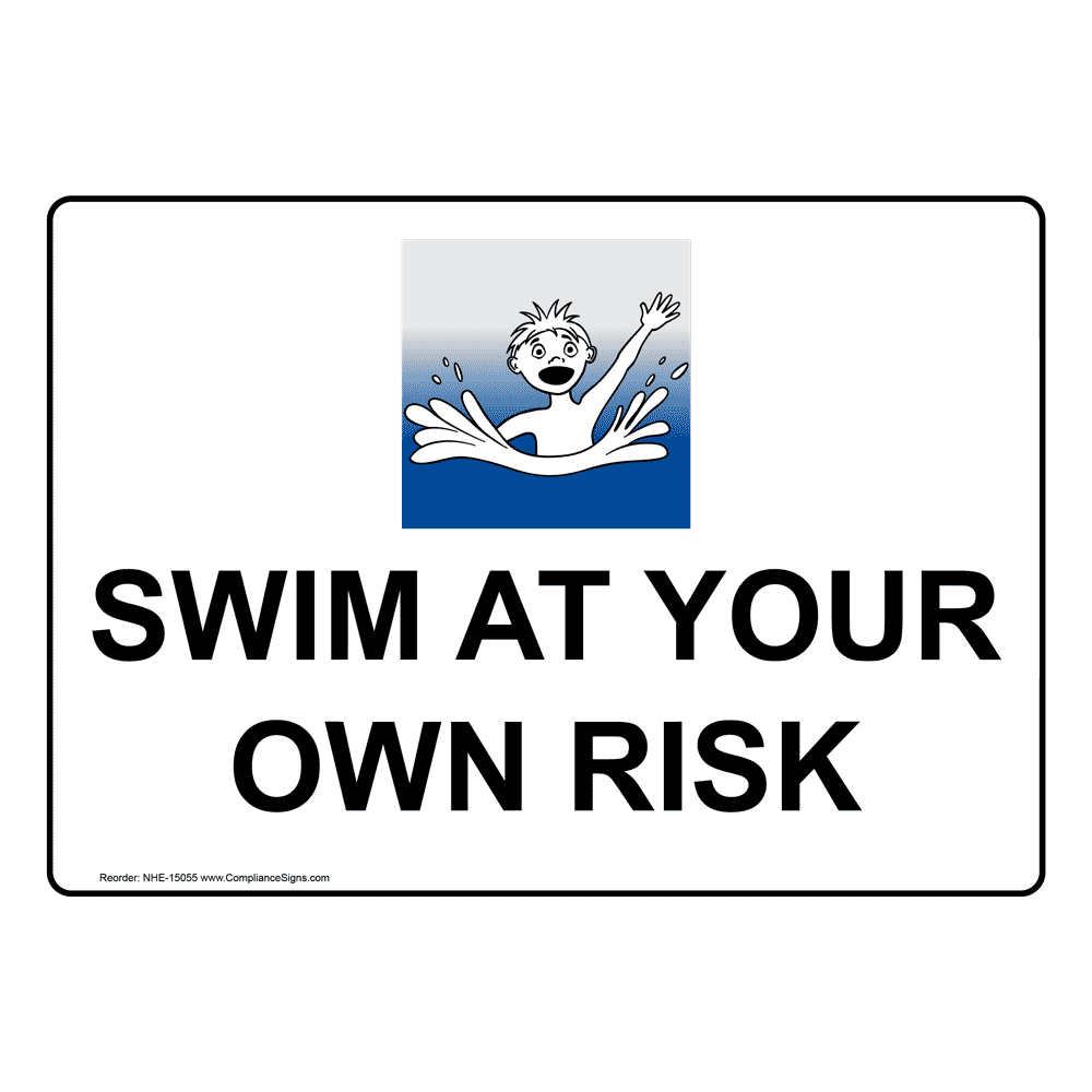 Sudden Drop Off Sign NHE17422 Water Safety