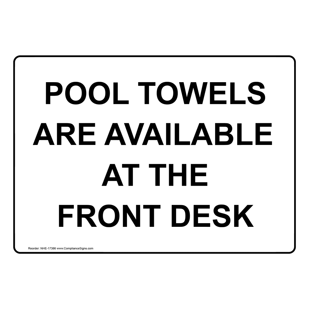 Pool Rules Sign NHE17386 Swimming Pool / Spa