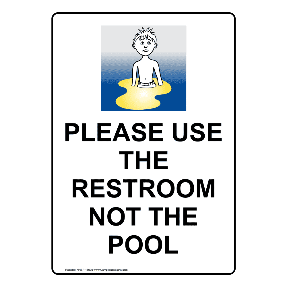 Portrait Pool Rules Have Fun! Be Safe! Sign With Symbol NHEP-17477