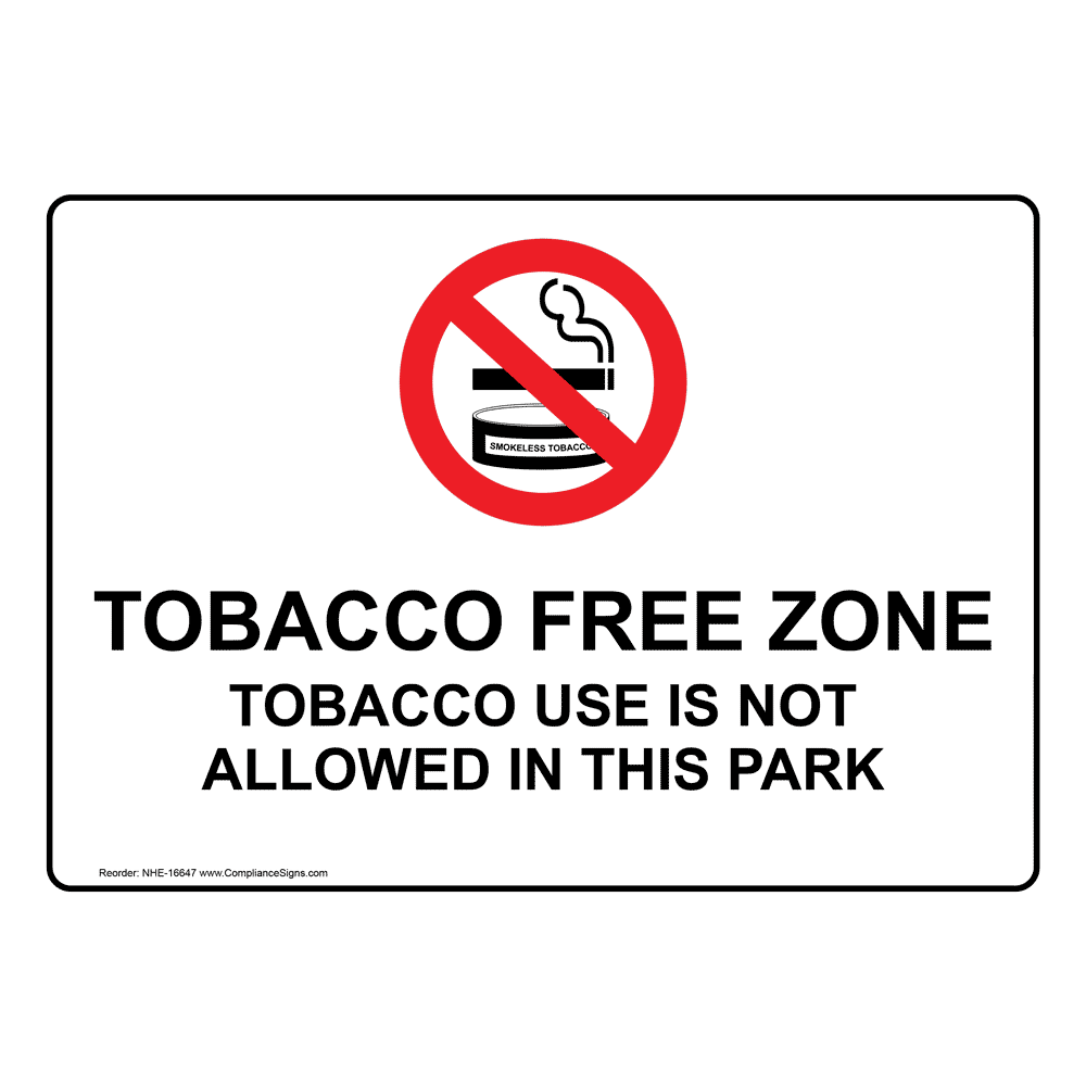 Welcome To Our Tobacco Free Business Sign NHE-16650 No Smoking