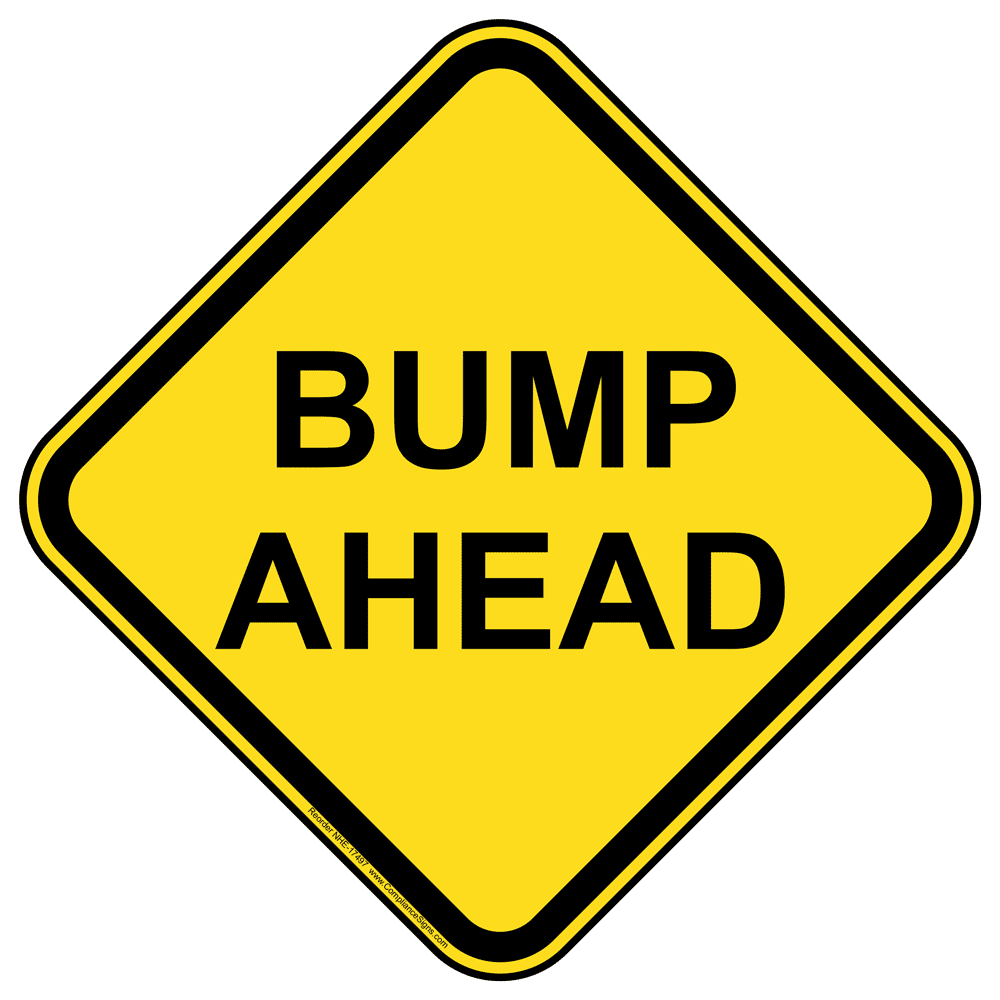 Bump Ahead Sign NHE-17497 Recreation