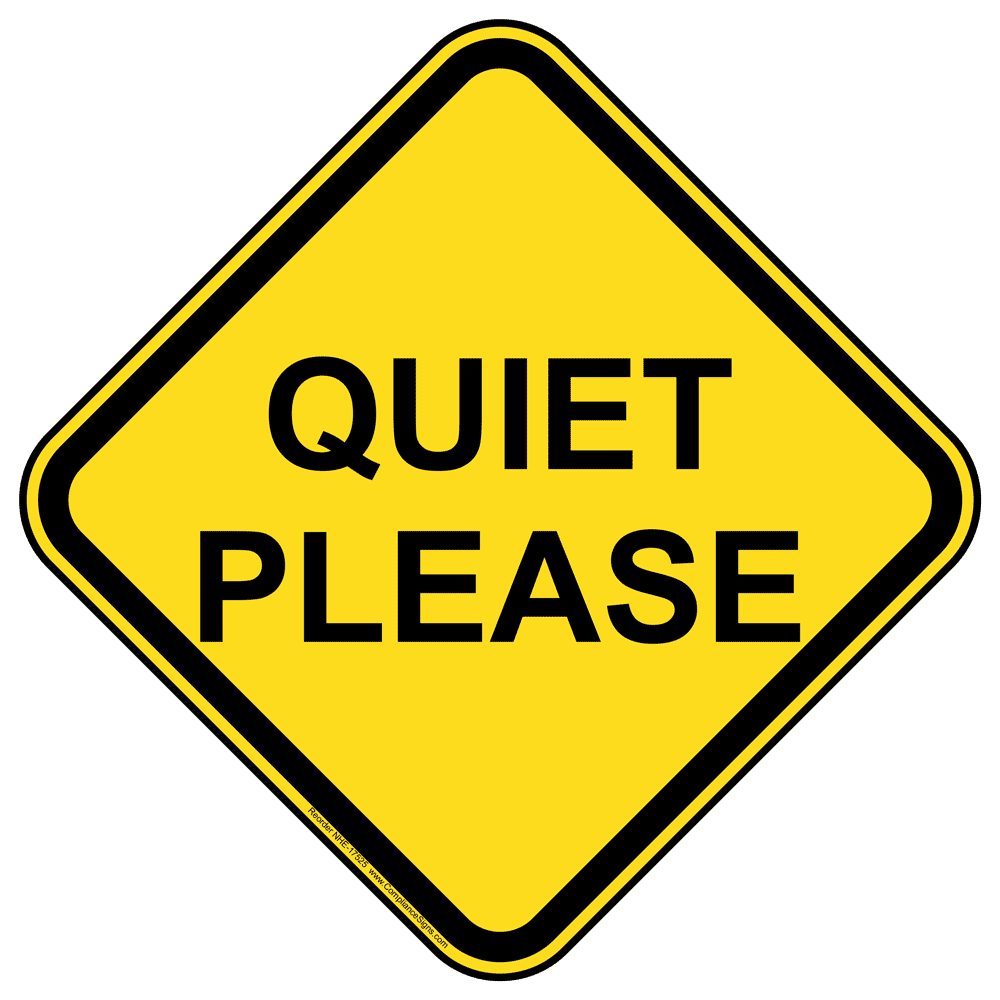 Free Printable Quiet Testing Sign