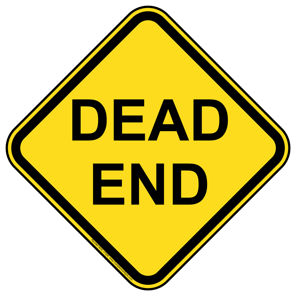 Printable Dead End Sign Printable Word Searches