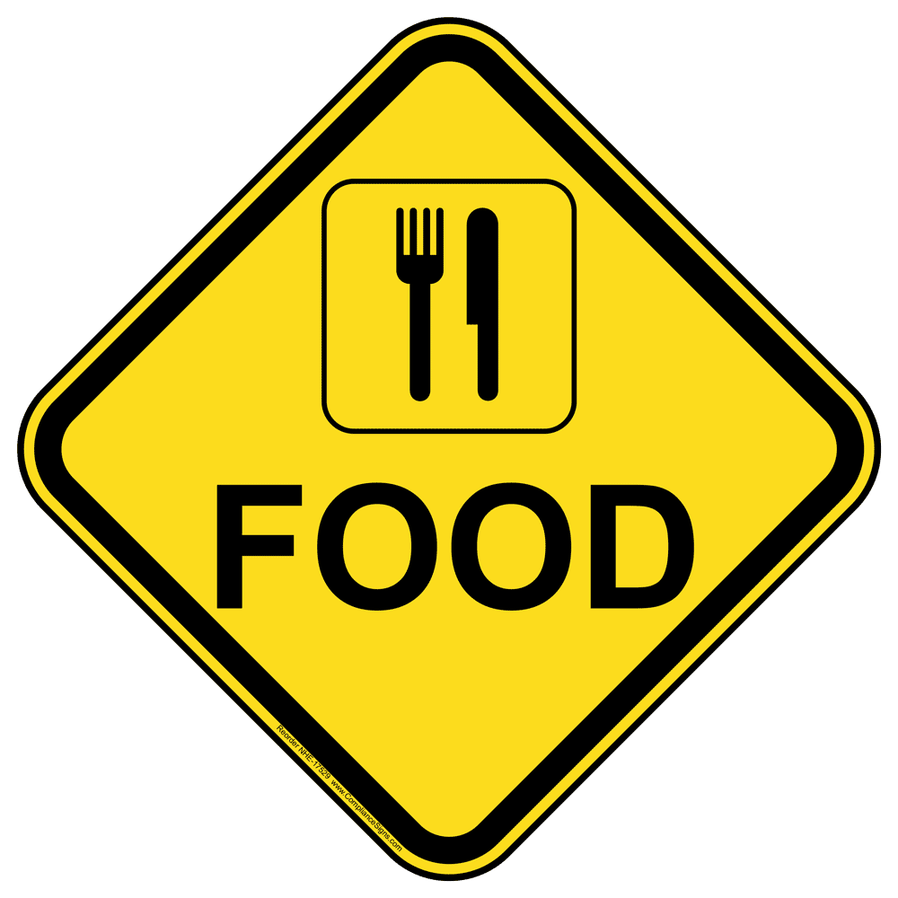 Food Table Sign