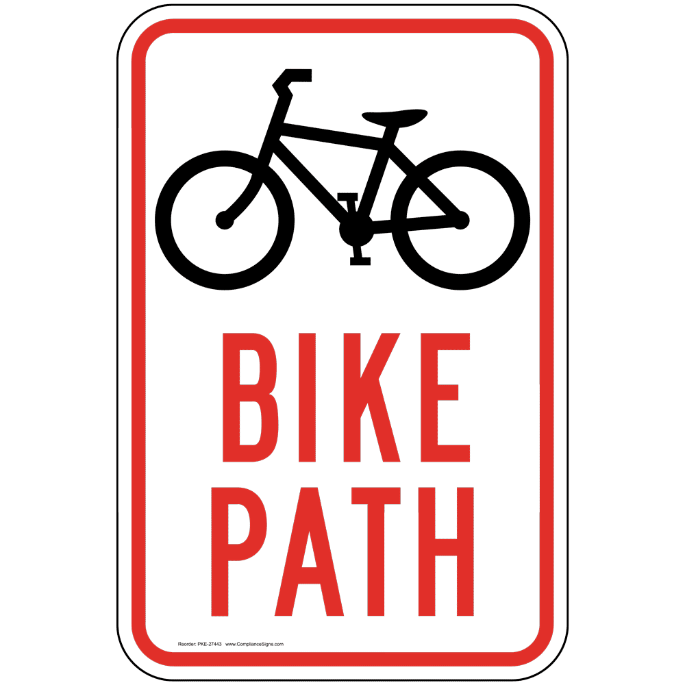 Bike Path Sign PKE22585 Recreation