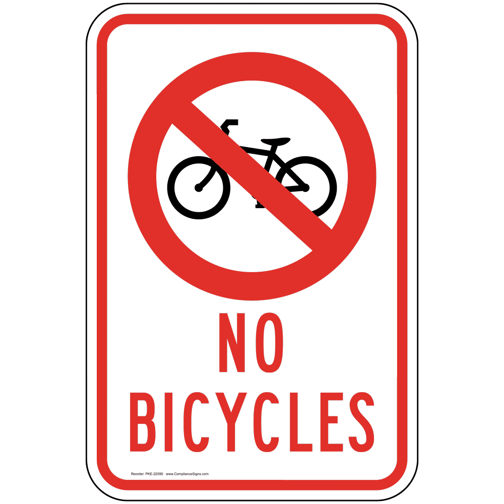 No Bicycles Sign PKE-22590 Recreation