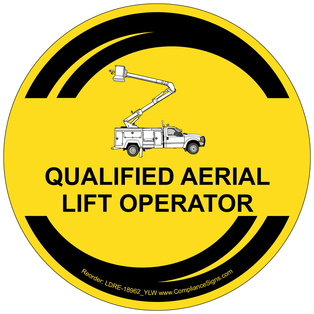 Overhead Crane Certified Roll Label LDRE18960_YLW