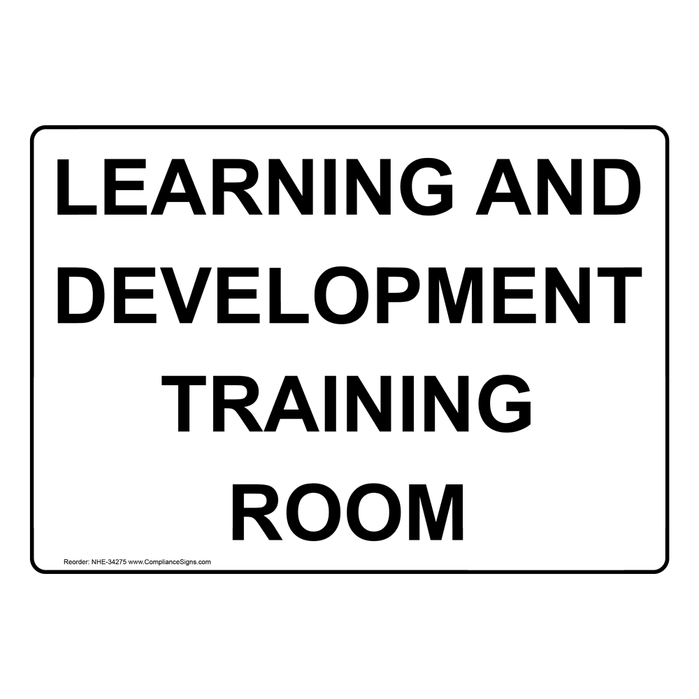 Training Room Sign NHE-34281_BLK