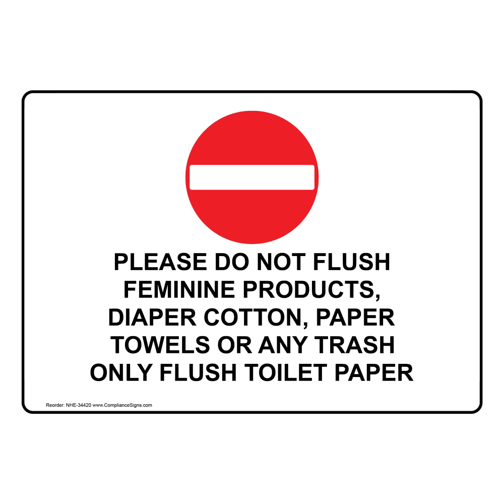 Free Printable Do Not Flush Signs