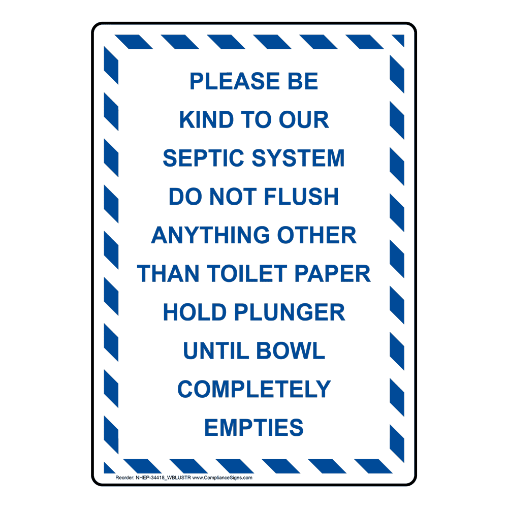 Portrait Do Not Discard Trash Or Paper Towels Sign NHEP34356