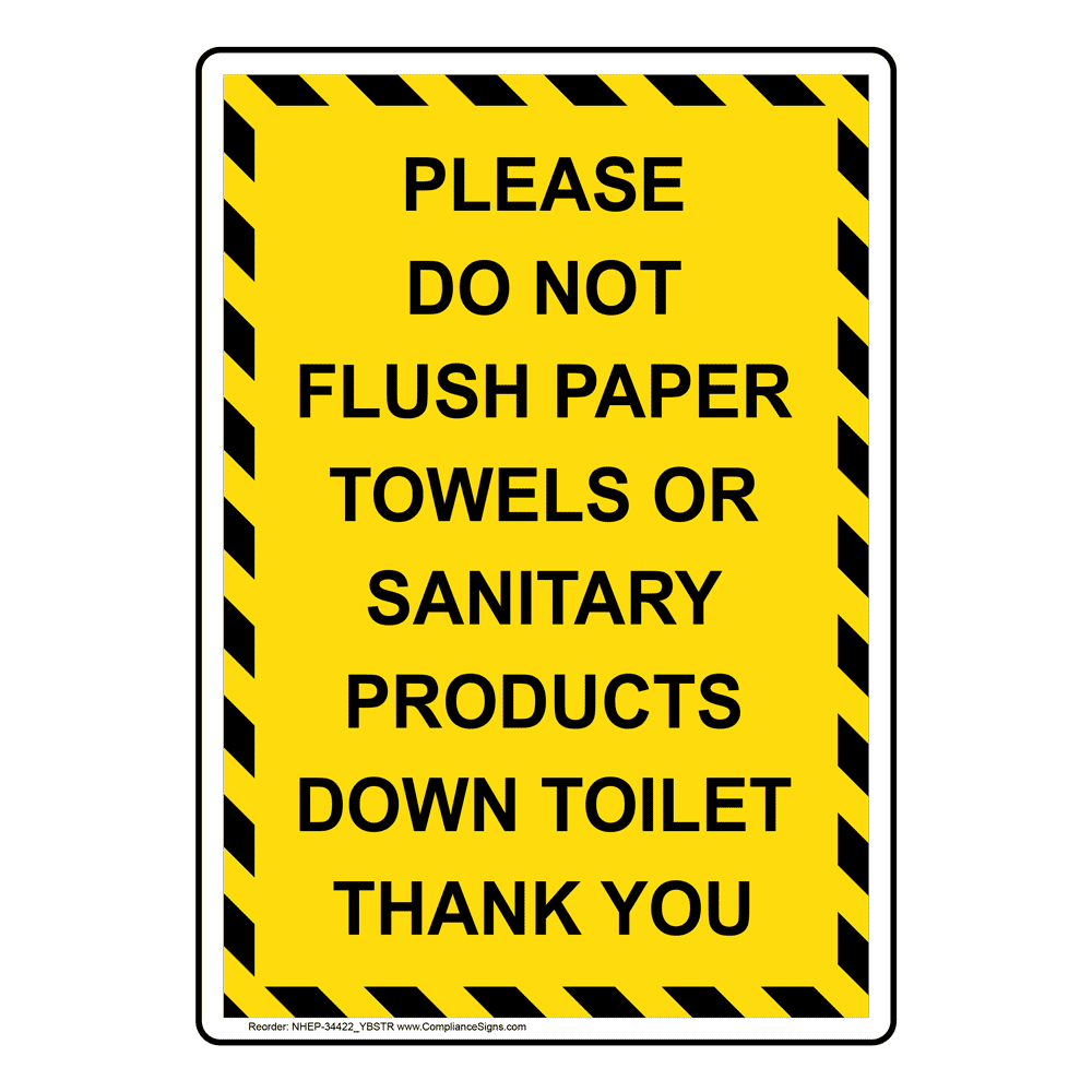 Do Not Flush Signs Printable