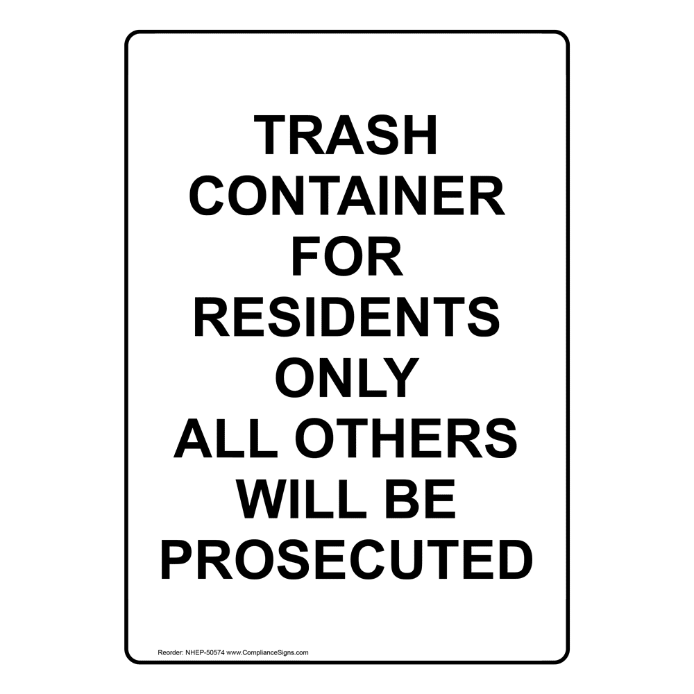 Portrait OSHA Trash Bins Are Not Sign With Symbol ONEP50096