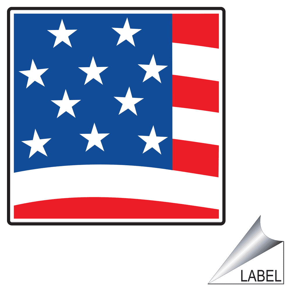 USA Graphic Only Label LABEL-SYM-697 Made In America