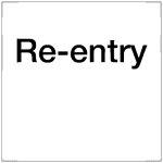 VA Code Re-Entry Sign NHE-15999 Enter / Exit