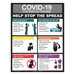 Covid-19 Coronavirus Disease Help Stop The Spread Poster CS165650