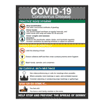Covid-19 Coronavirus Disease Practice Good Hygiene Poster CS553901