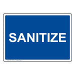 Sanitize Sign NHE-13165 Hand Washing
