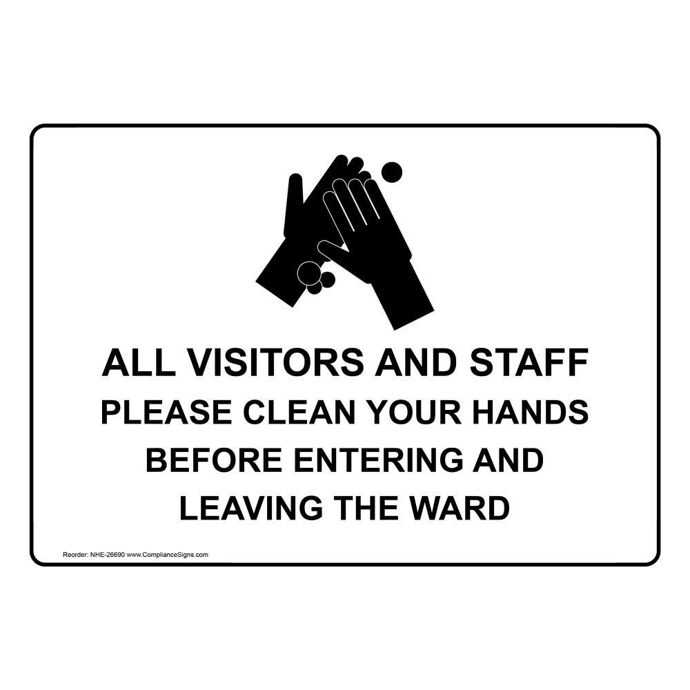 Put The Lid Down Flush Wash Your Hands Sign NHE-26687 Hand Washing