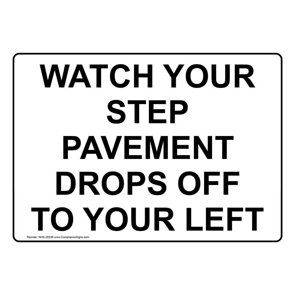 Uneven Ground Rocks, Holes, Ruts And Debris Sign With Symbol NHE28407