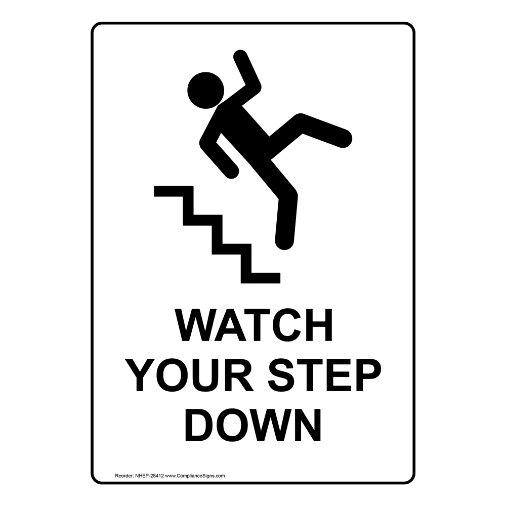 Portrait Uneven Ground Rocks, Holes, Sign With Symbol NHEP28407