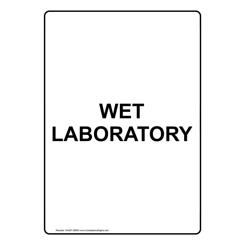 Portrait Tap Water For Laboratory Use Only Sign With Symbol NHEP36790