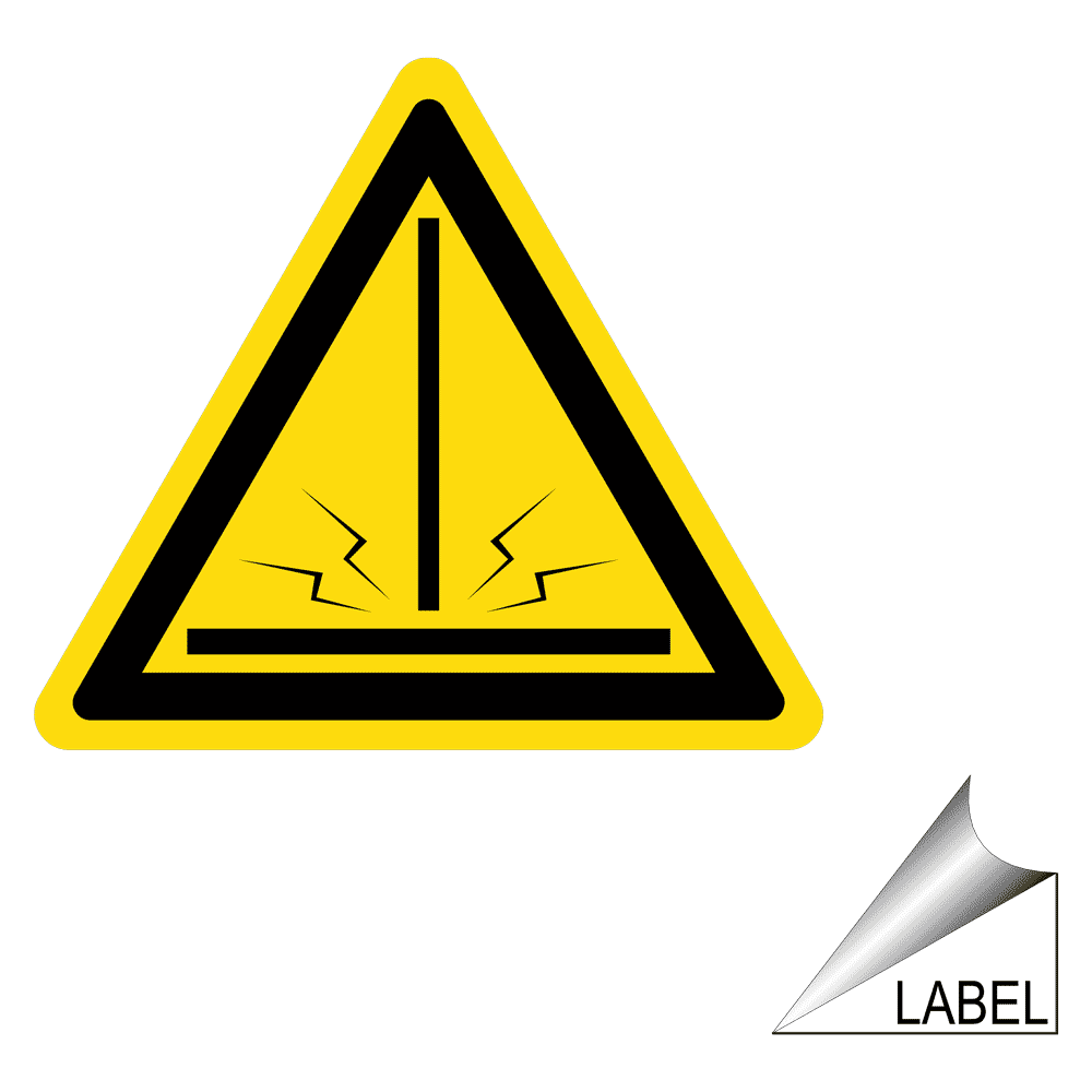 Welding Arc Symbol Label LABELTRIANGLE37a Process Hazards