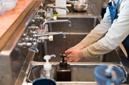 Food Safety / Kitchen Signs - OSHA Food Handling Wash Hands