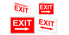Exit & Entrance Signs