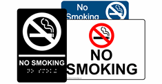 No Smoking Signs