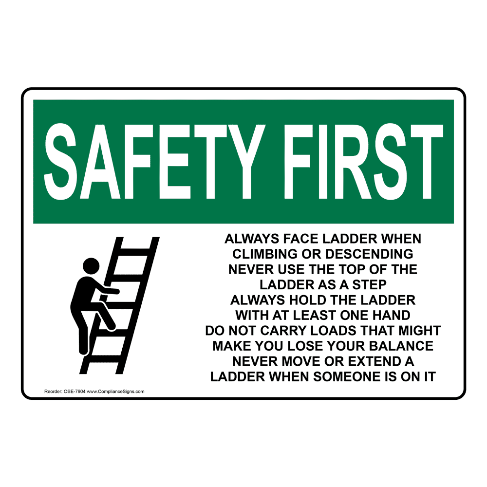 Osha ladder labels