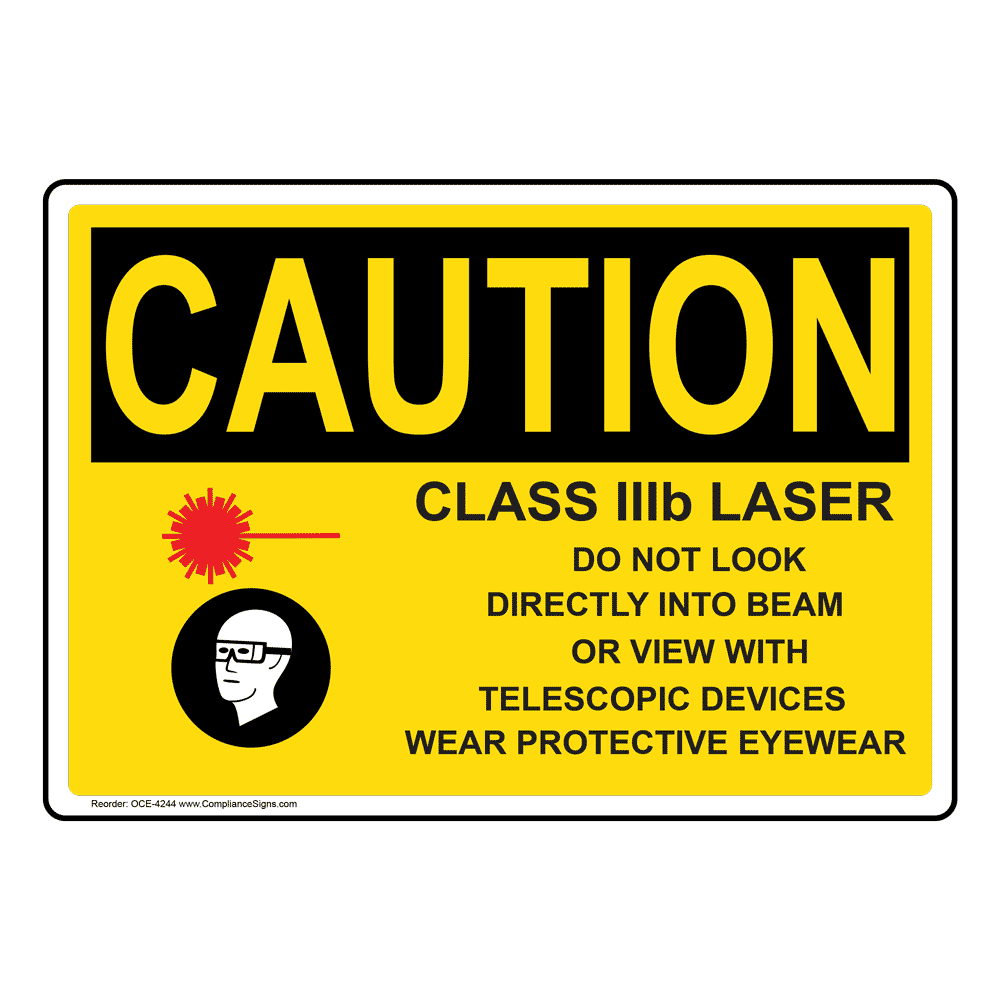 Machine & Process Safety Signs and Labels Laser OSHACAUTION