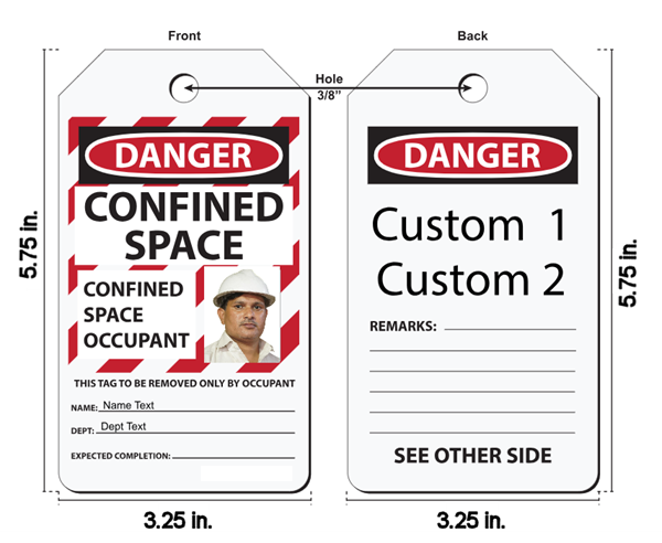 Photo ID Safety Tag Dimensions Design ID Pro Photo Tag Size